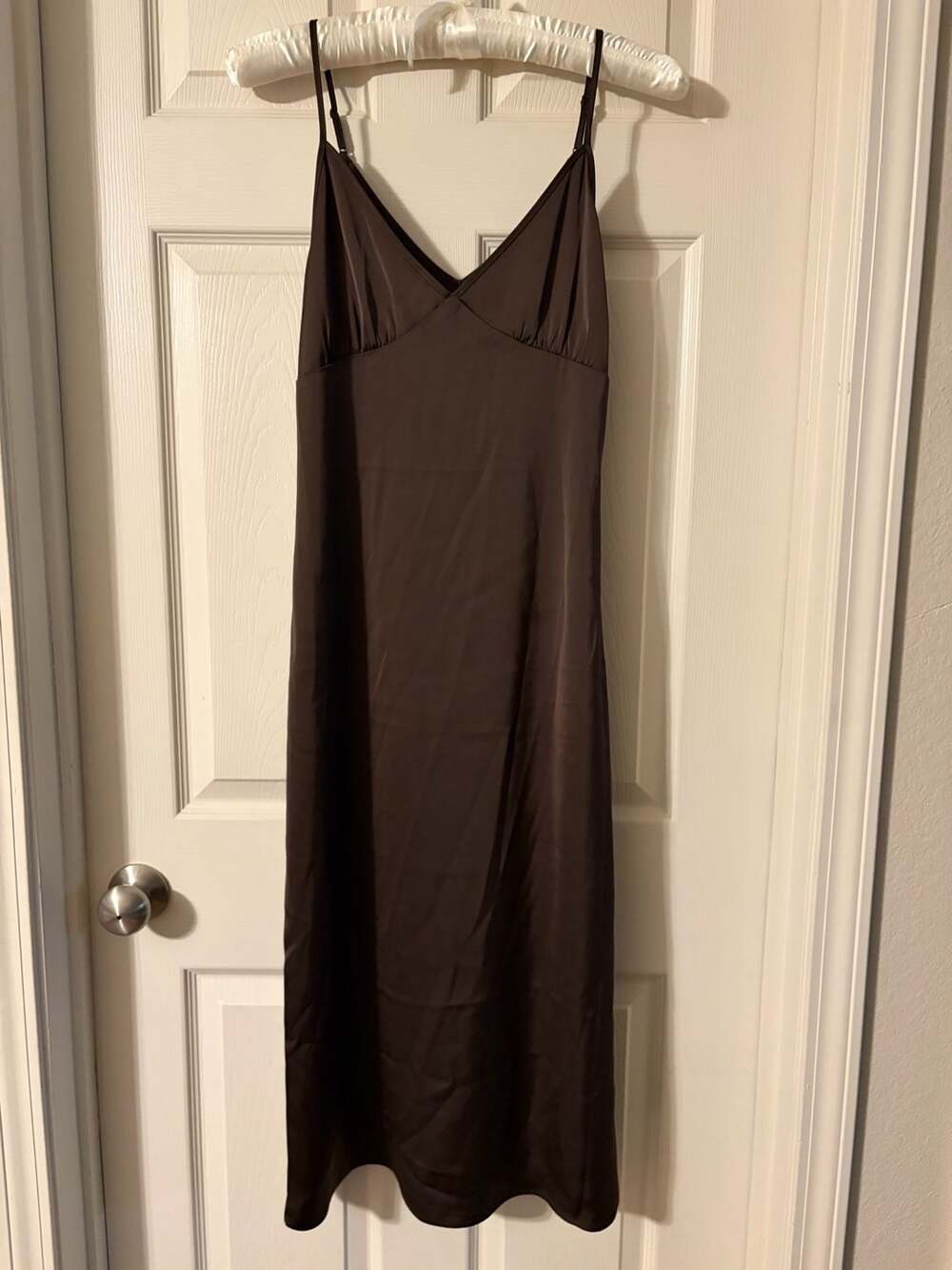 Song of Style Gala Midi Dress in Brown, Size M , leg slit ;Revolve